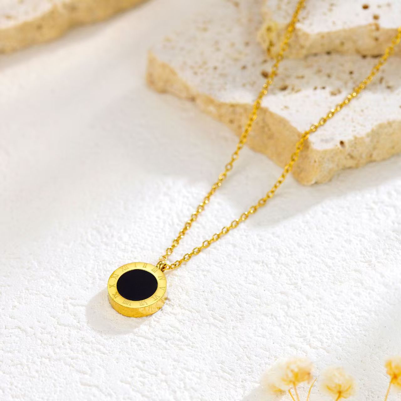 Roman Numerals Necklace & Earrings