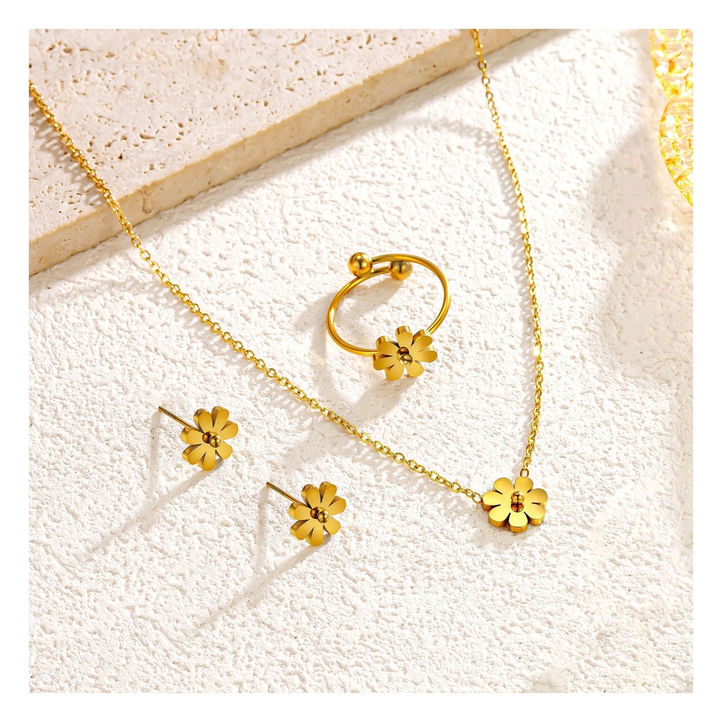 Wear your sunshine 🌻 18K gold-plated beauty that never fades